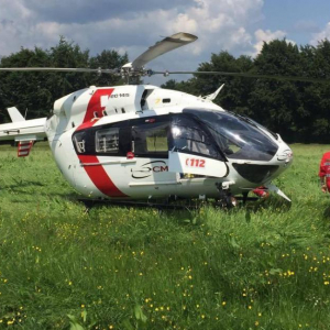 L'hélicoptère de Bra sur Lienne ( photo : Sud Info )