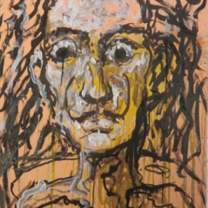 Peinture realisee au fleuret