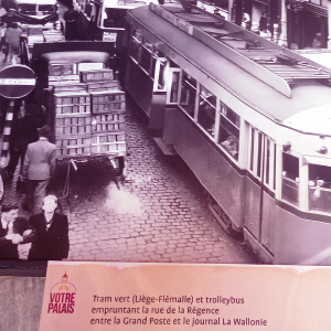 Le tram à Liège ( photo : F. Detry )