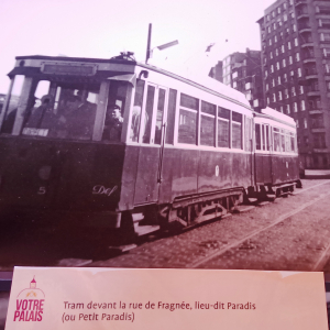 Le tram à Liège ( photo : F. Detry )