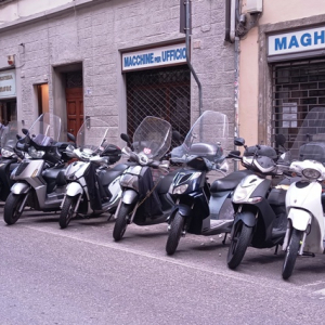Vestiaire de Vespa (photo F. Detry )