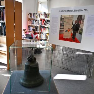 Une exposition sur l'histoire de la cathédrale est à découvrir dans la bibliothèque malmédienne jusqu'au 4 juillet ( photo EDA )