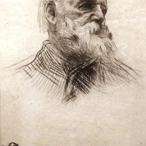 Victor Hugo de trois - quarts avec remarque ( Rodin )