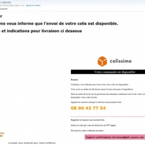 Mail frauduleux, plus d'infos