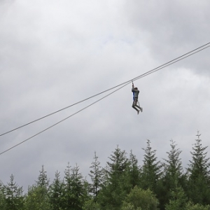 Tyrolienne, Tour du Millenaire