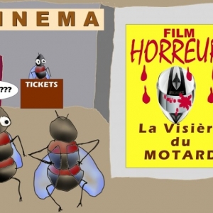 la visiere du motard: humour