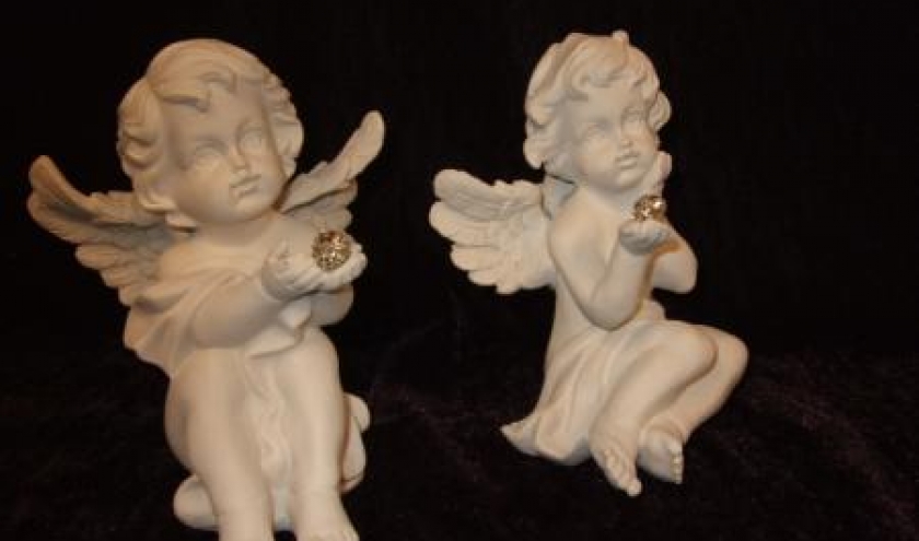 Ange, cupidon, ange porte photo, ange porte bonheur