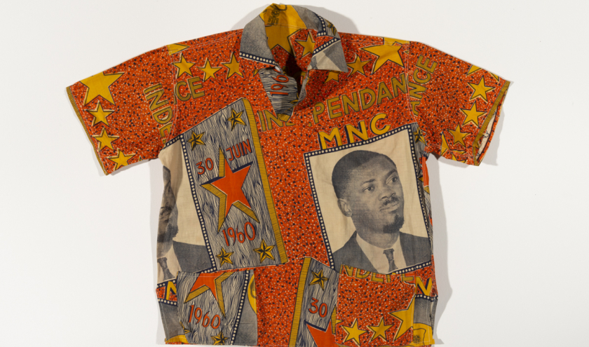 Une chemise pour la promotion électorale de P. Lumumba/1959 © Coll. France Allard