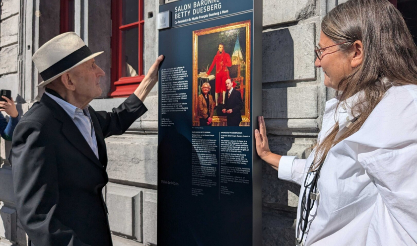 Inauguration du "Salon", par le baron et l'échevine de la culture © Ville de Mons/11-09-2024