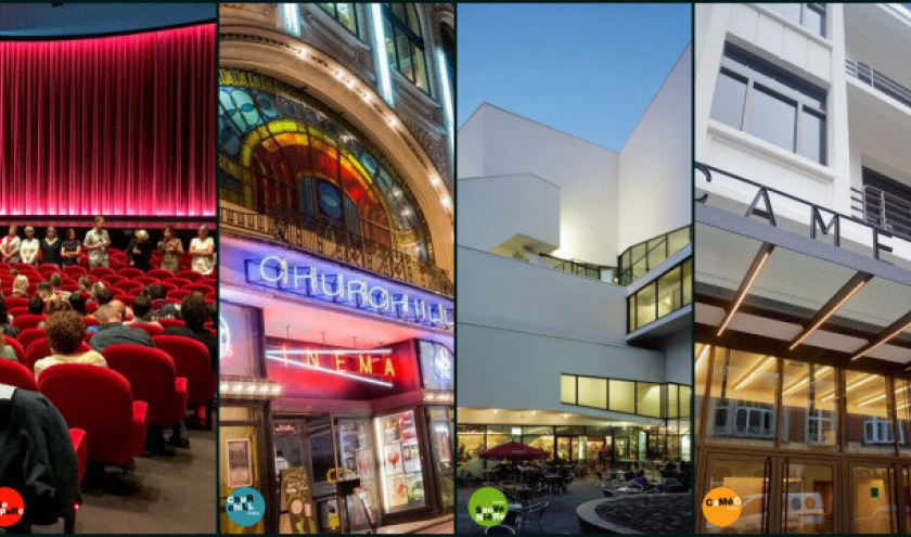 « Le Parc », « Churchill », « Sauvenière », à Liège & « Caméo », à Namur © « Les Grignoux »