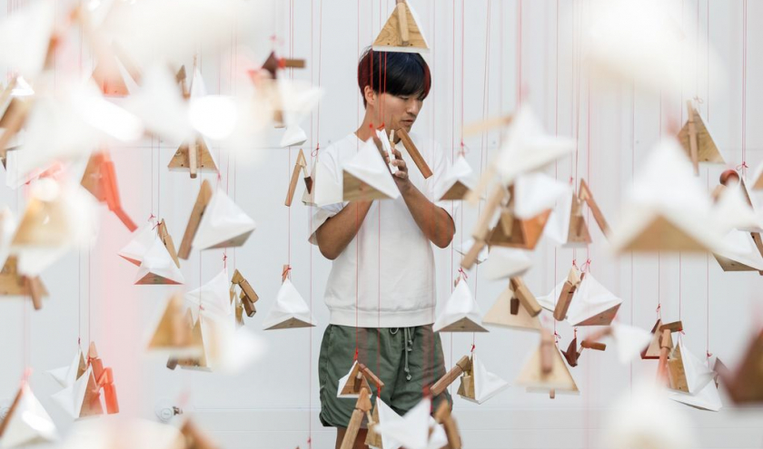 "Le Delta", Ban Lei & se « 153 Returning Birds » © Photo : E. Bayart