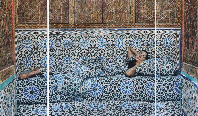 « Harem #18″/2009 © Lalla Essaydi © Tous droits réservés