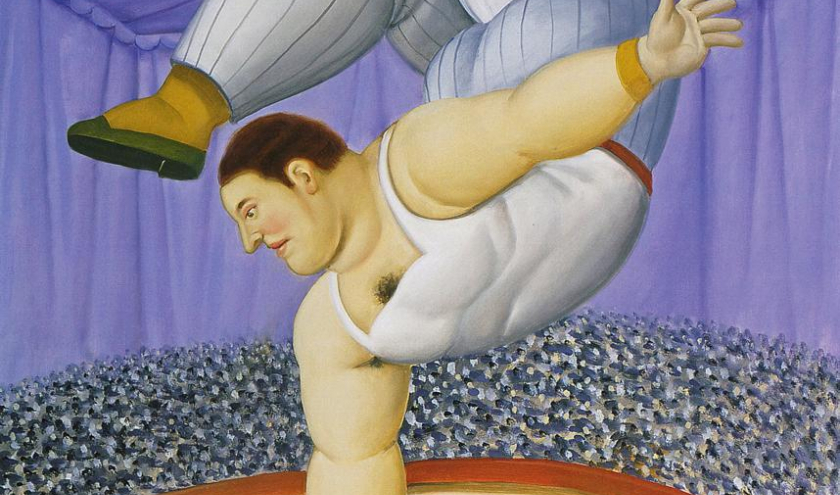 « Contorsionniste »/2018/huile sur toile/2018/135 x 100 cm © Fernando Botero