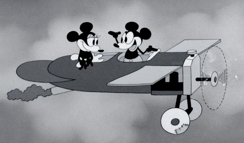 "Mickey Mouse" et "Mimie", à l'époque du noir et blanc © "Studios Disney"