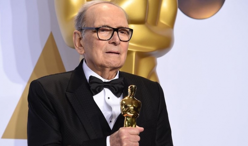 Ennio Morricone et son "Oscar de la meilleure Musique" © "AFP"/2016