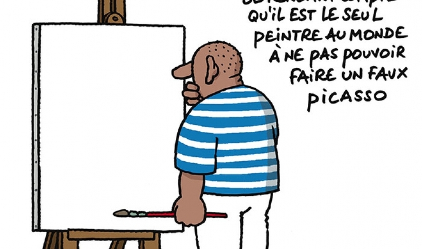 Pablo Picasso, vu par © Philippe Geluck/Ed. « Casterman »
