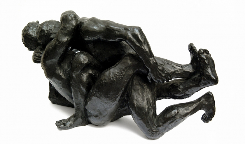 "Etude de Lutteurs à Terre" (René Iché/vers 1945) © "ADAGP"-Paris © Photo : Xavier Grandsart