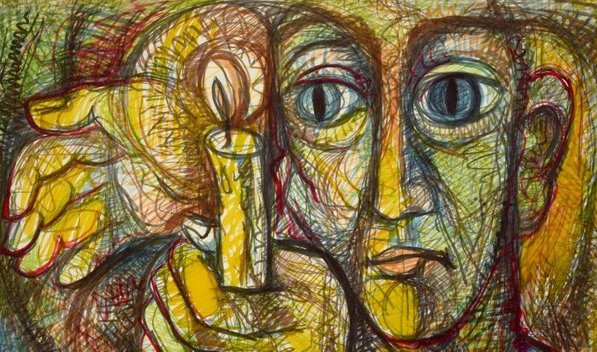 « Visage d’Homme à la Bougie » (Samir Rafi/1956) © « Art Foundation »/Beyrouth