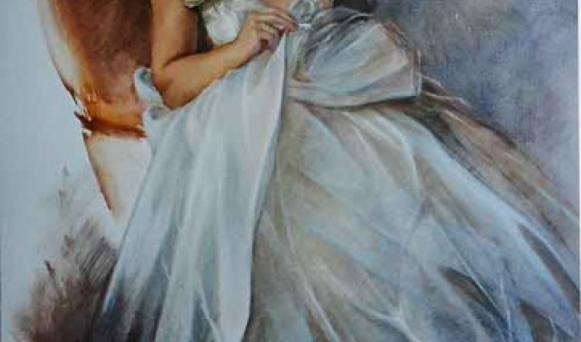 peinture, portrait de mariage - ref.1187 peinture, portrait de mariage - ref.1187