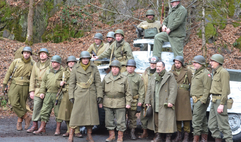 Commémoration et reconstitution de la jonction à Houffalize