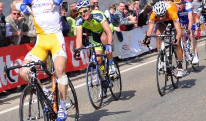 Antoine Demoitie, victorieux de la derniere etape Lierneux - Lierneux. Antoine Demoitie, victorieux de la derniere etape Lierneux - Lierneux.
