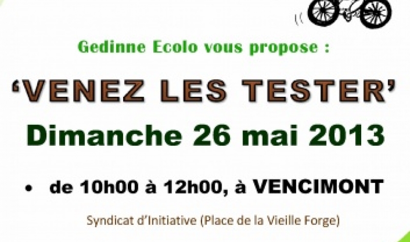 Gedinne: velos electriques Gedinne: velos electriques
