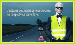Karl Lagerfeld supporte les Gilets jaunes.