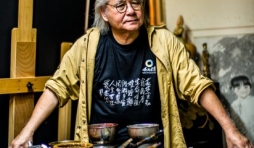 le peintre dans son atelier