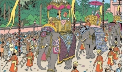 In het kader van Europalia India : Hallo! Brussel? hier Rawhajpoetalah! - Museum Hergé, van 26 oktober tot  26 januari 2014