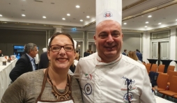 Stephanie Remacle avec Antonio Morreale, Coupe du Monde ,Tiramisu , Italie
