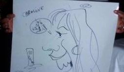 Nivelles : Golf Chateau de la Tournette: soiree des experts CED. Animation caricature