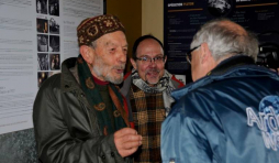 2011, célébration du 50ième anniversaire de l’ouverture de la Grotte de Hotton au public. De gauche à droite - Bernard Magos, Daniel Vanden Bosch, et Jean-Marie Lesage reporter pour Ardennes Magazine. Ph – André Vanden Bosch.