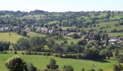 Le village de Charneux vu depuis la croix