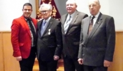 Reception " Royale Malmedienne " en compagnie du President d'Honneur, du President et du Directeur de choeur ( photo de Michael ALMER )